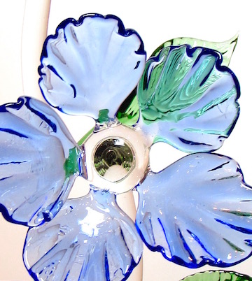 Blue Flower Sculpture